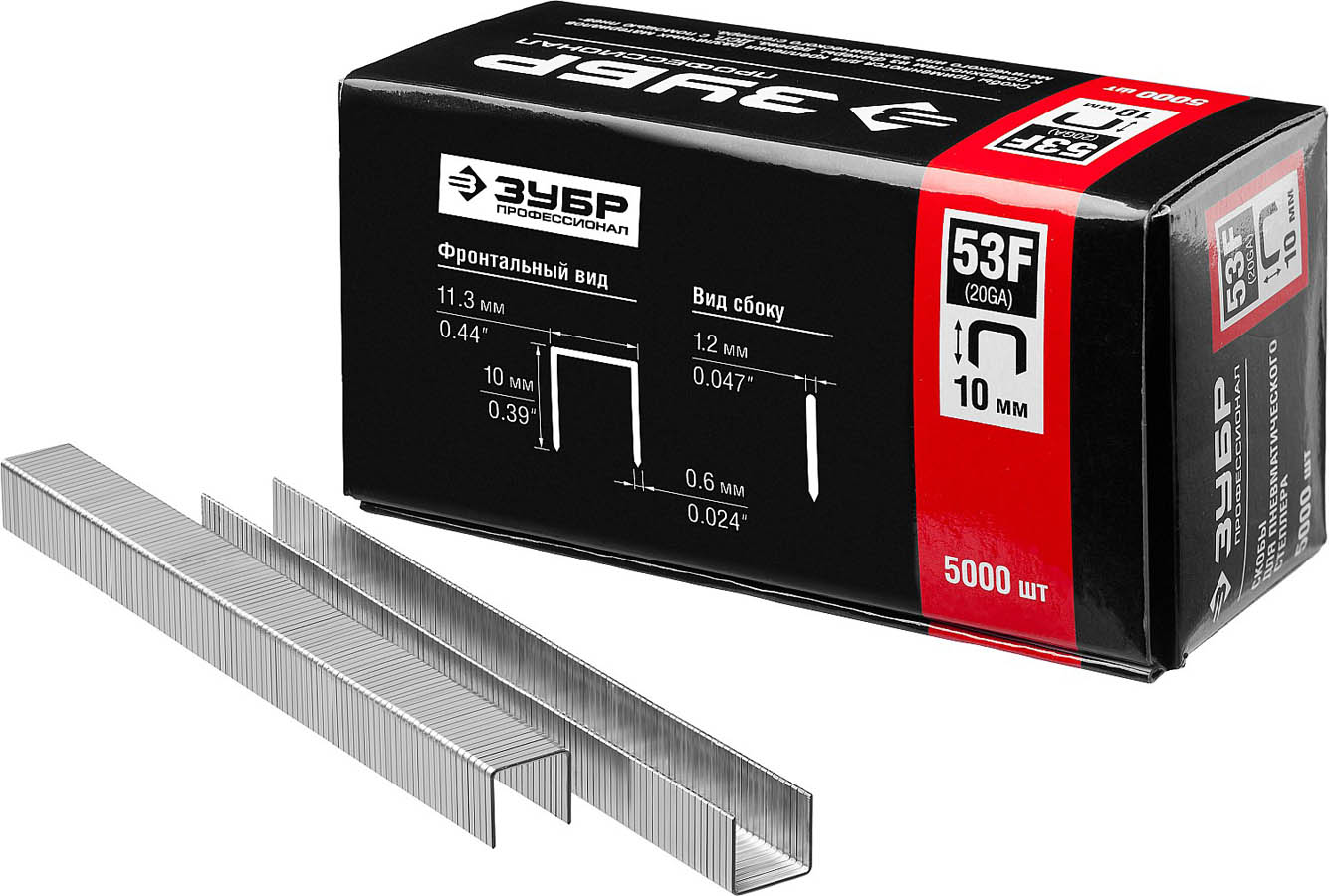 ЗУБР скобы тип 53F, 10 мм, скобы особотвердые 31950-10 Профессионал ЗУБР скобы тип 53F, 10 мм, скобы особотвердые 31950-10 Профессионал купить по цене 640 ₽ в интернет магазине ТЕХСАД