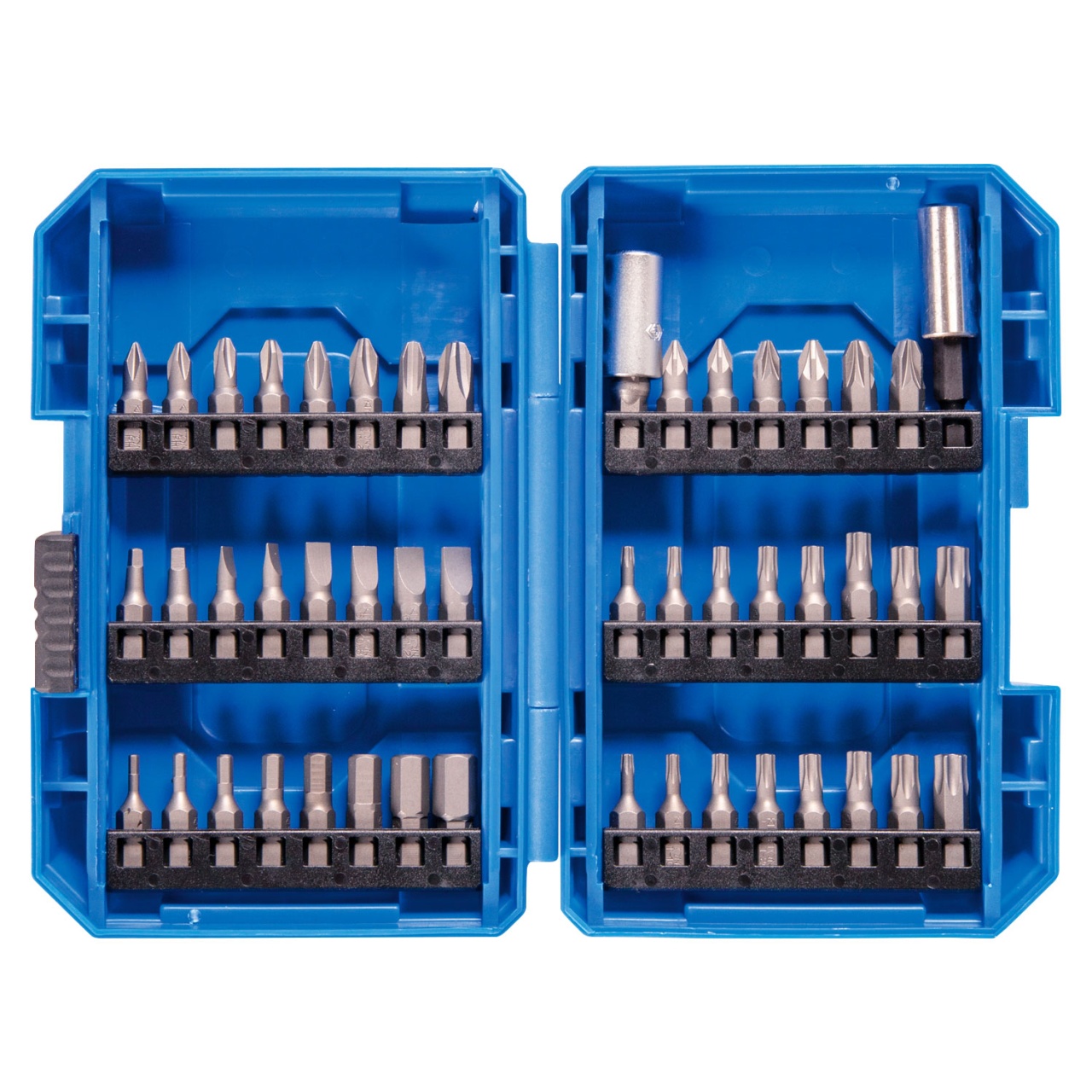 Набор вставок (бит) 1/4'', PH, PZ, Hex, Torx, Slotted, Square, 49 предметов KING TONY 1049CQ купить по цене 2 570 ₽ в интернет магазине ТЕХСАД