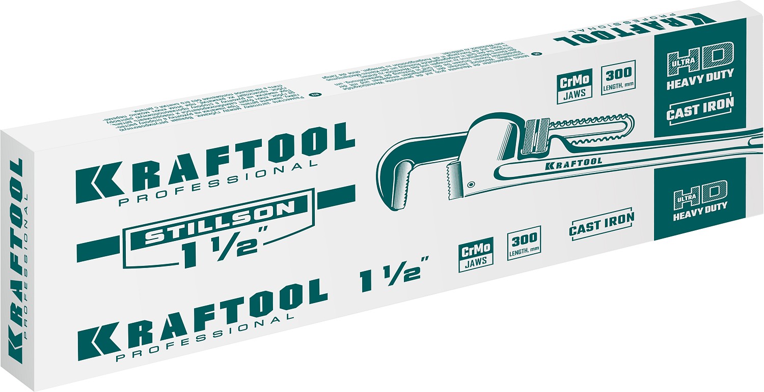 KRAFTOOL 1.5''/300 мм ключ трубный разводной 2727-30 купить по цене 1 170 ₽ в интернет магазине ТЕХСАД