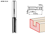 ЗУБР 10 x 25 мм, хвостовик 8 мм, фреза пазовая прямая 28780-10-25 Профессионал купить по цене 720 ₽ в интернет магазине ТЕХСАД