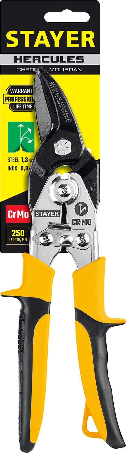 STAYER 240 мм, прямые ножницы по металлу Hercules 2321_z01 Professional купить по цене 960 ₽ в интернет магазине ТЕХСАД