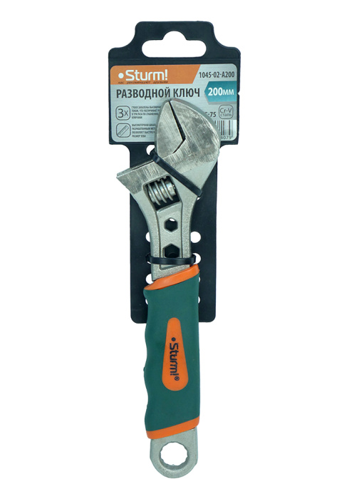 Ключ разводной Sturm! 1045-02-A200 купить по цене 750 ₽ в интернет магазине ТЕХСАД