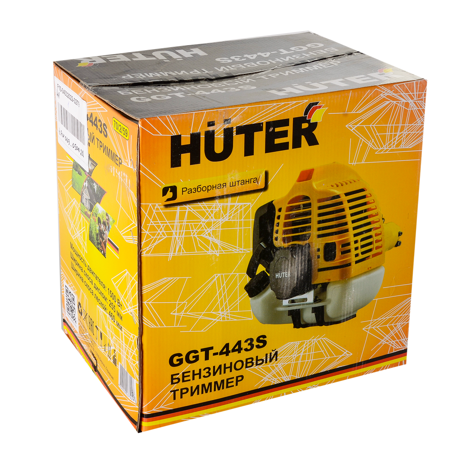 Триммер бензиновый Huter GGT-443S купить по цене 7&nbsp;790 ₽ в интернет магазине ТЕХСАД