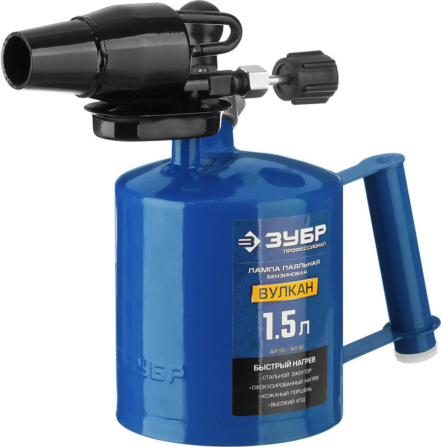 ЗУБР 1,5 л, стальной эжектор, лампа паяльная ВУЛКАН ВК-15 40652-1.5_z02 Профессионал купить по цене 2 660 ₽ в интернет магазине ТЕХСАД