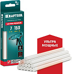 KRAFTOOL 16 шт., 65 г, 7 x 150 мм  (7-8 мм), прозрачные, ультрамощные клеевые стержни 06837-16 купить по цене 410 ₽ в интернет магазине ТЕХСАД
