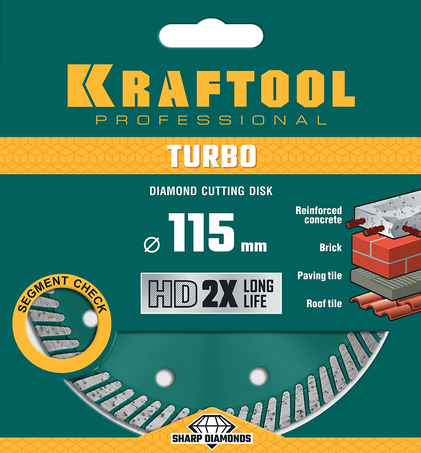 KRAFTOOL Ø 115Х22.2 мм, алмазный, сегментный, по армированному бетону, кирпичу диск отрезной TURBO 36682-115 KRAFTOOL Ø 115Х22.2 мм, алмазный, сегментный, по армированному бетону, кирпичу диск отрезной TURBO 36682-115 купить по цене 930 ₽ в интернет магазине ТЕХСАД