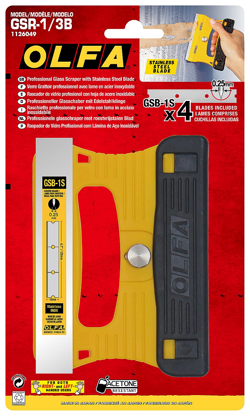 OLFA 120 x 18 x 0.25 мм, скребок OL-GSR-1/3B купить по цене 1&nbsp;560 ₽ в интернет магазине ТЕХСАД