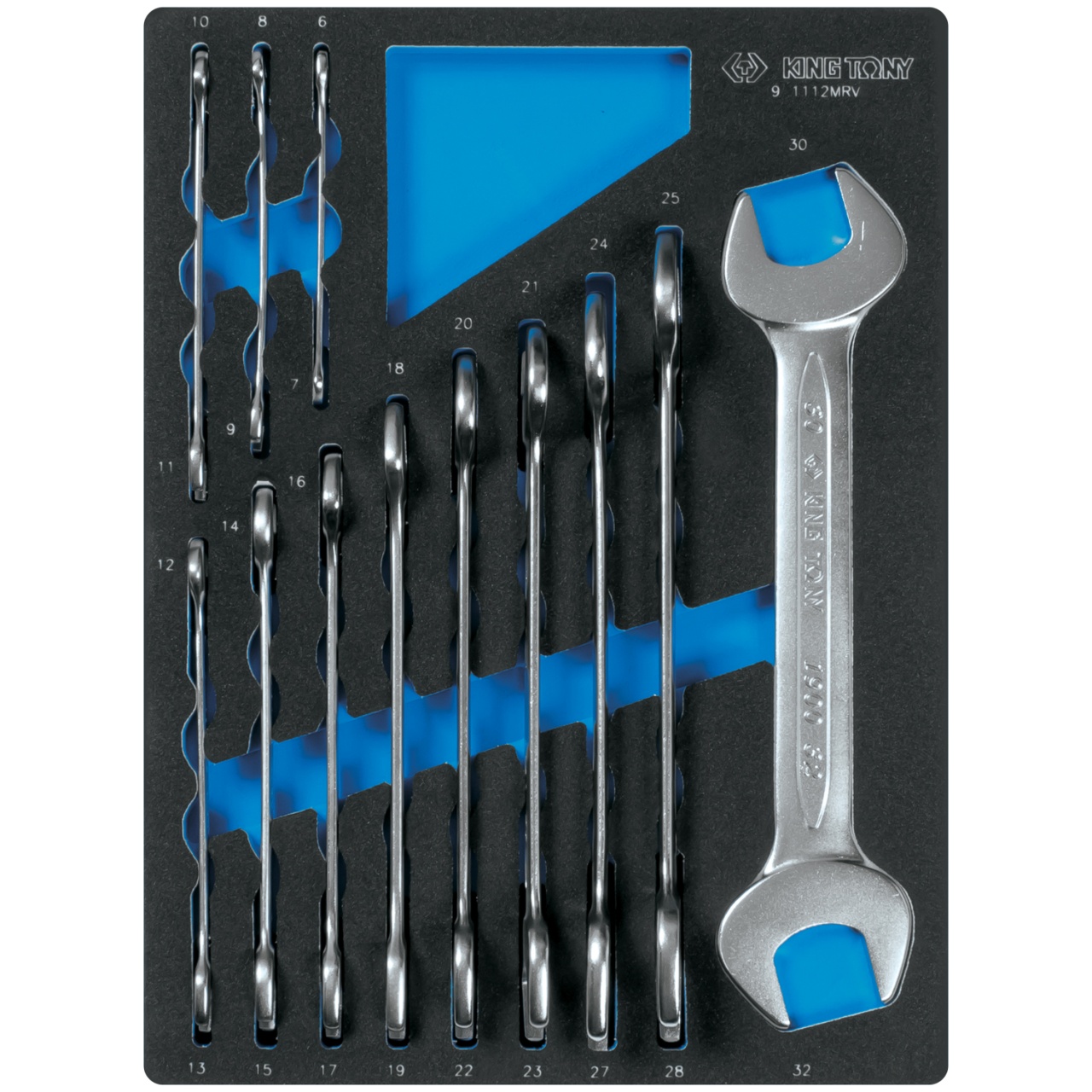 Набор рожковых ключей, ложемент, 12 предметов KING TONY 9-1112MRV купить по цене 9 800 ₽ в интернет магазине ТЕХСАД