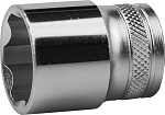 KRAFTOOL 1/2'', 22 мм, Cr-V сталь, хромированная, торцовая головка 27805-22_z01 купить по цене 328 ₽ в интернет магазине ТЕХСАД