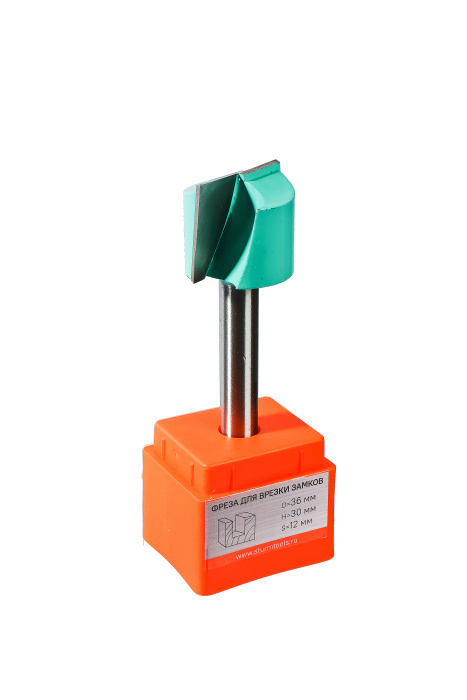 RB14-123036 Фреза пазовая для врезки замков DxHxL 36x30x120 мм, хв.12 Sturm! купить по цене 1 210 ₽ в интернет магазине ТЕХСАД
