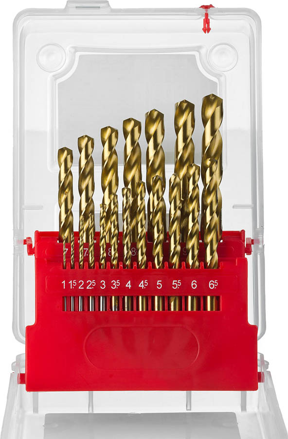 ЗУБР 19 шт. (Ø 1-10 мм) ТИТАН, Р6М5, класс А, набор сверл по металлу 29617-H19 купить по цене 2 855 ₽ в интернет магазине ТЕХСАД