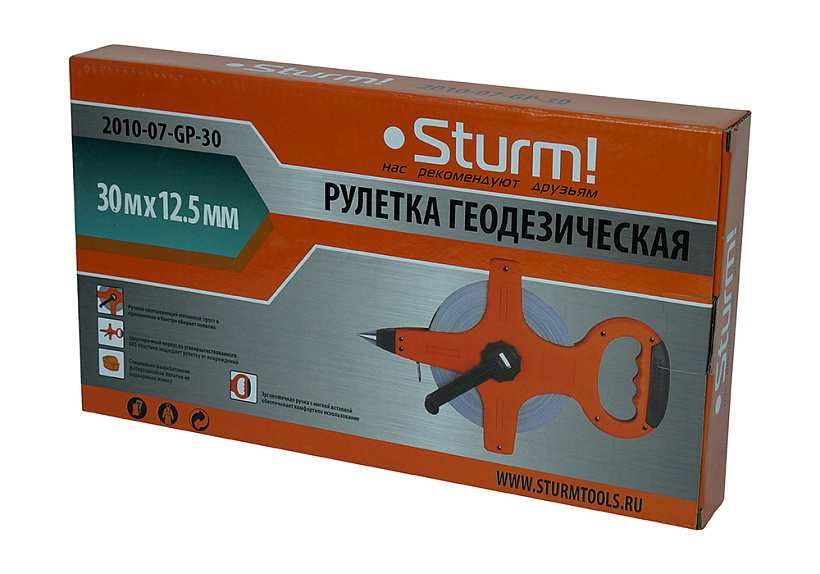 Рулетка Sturm! 2010-07-GP-30 купить по цене 850 ₽ в интернет магазине ТЕХСАД