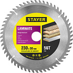 STAYER Ø 230 x 30 мм, 56T, пильный диск по ламинату 3684-230-30-56 купить по цене 613 ₽ в интернет магазине ТЕХСАД