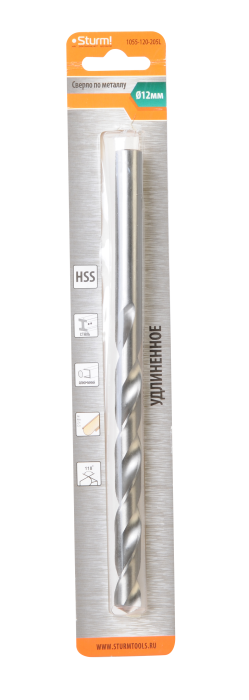 Сверло по металлу Sturm! 1055-120-205L купить по цене 310 ₽ в интернет магазине ТЕХСАД