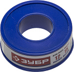 ЗУБР толщина 0,1 мм, плотность 0,25 г/см3, ширина 12 мм, фум лента 12373-12-025 купить по цене 58 ₽ в интернет магазине ТЕХСАД