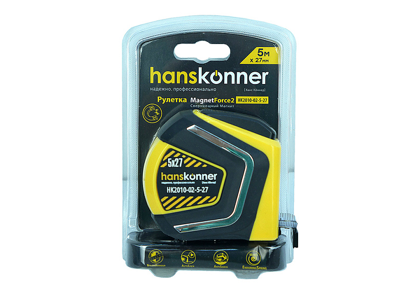 Рулетка Hanskonner HK2010-02-5-27 купить по цене 1 290 ₽ в интернет магазине ТЕХСАД