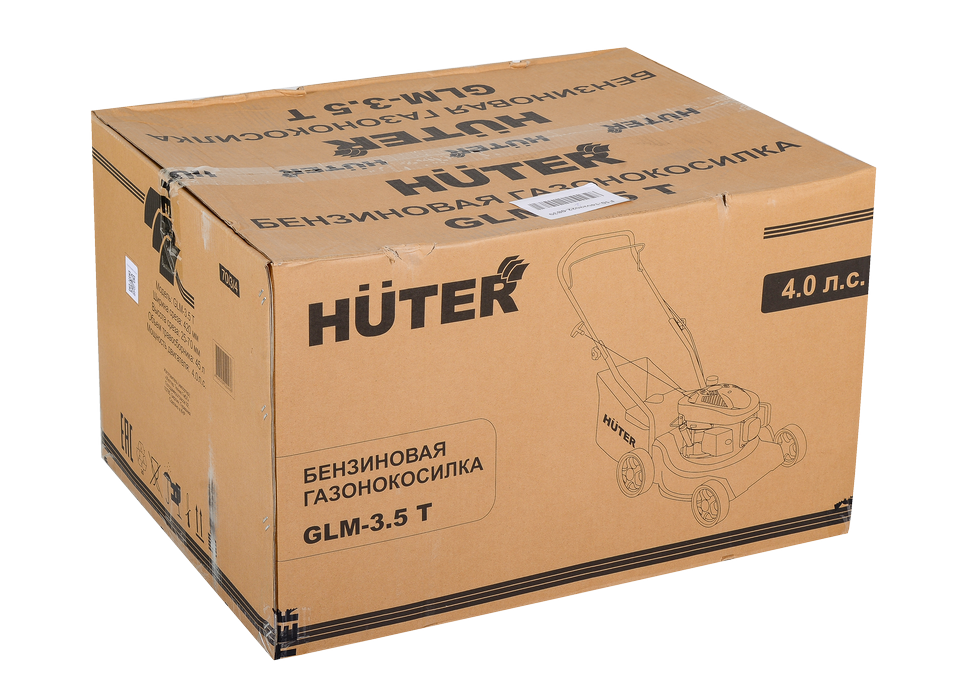 Газонокосилка бензиновая HUTER GLM-3.5T купить по цене 22&nbsp;690 ₽ в интернет магазине ТЕХСАД