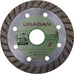 URAGAN Ø 105Х22.2 мм, алмазный, сегментный, диск отрезной ТУРБО 909-12131-105 купить по цене 102 ₽ в интернет магазине ТЕХСАД