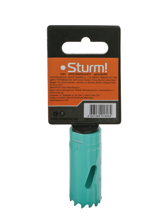 Коронка биметаллическая Sturm! 1090-04-BI-22 купить по цене 180 ₽ в интернет магазине ТЕХСАД