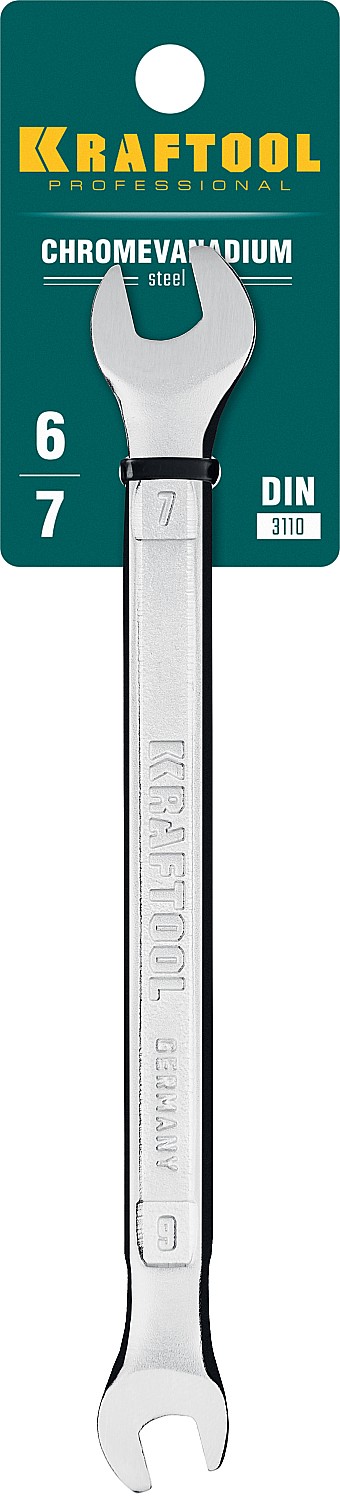 KRAFTOOL 6х7 мм, Cr-V сталь, хромированный, гаечный ключ рожковый 27033-06-07_z01 KRAFTOOL 6х7 мм, Cr-V сталь, хромированный, гаечный ключ рожковый 27033-06-07_z01 купить по цене 142 ₽ в интернет магазине ТЕХСАД