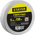 STAYER 5 см х 130 м, 3х3 мм, сетка стеклотканевая самоклеящаяся FIBER-Tape 1246-05-130_z01 купить по цене 590 ₽ в интернет магазине ТЕХСАД