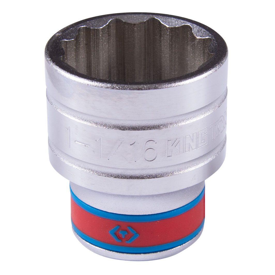 Головка торцевая стандартная двенадцатигранная 1/2'', 1-1/16'', дюймовая KING TONY 433034S купить по цене 460 ₽ в интернет магазине ТЕХСАД