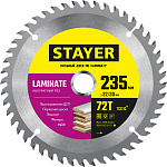 STAYER 235 x 32/30 мм, 72Т, диск пильный по ламинату Laminate 3684-235-32-72_z01 купить по цене 1 160 ₽ в интернет магазине ТЕХСАД