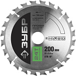 ЗУБР Ø 200 x 32 мм, 24T, диск пильный по дереву 36850-200-32-24 Профессионал купить по цене 852 ₽ в интернет магазине ТЕХСАД