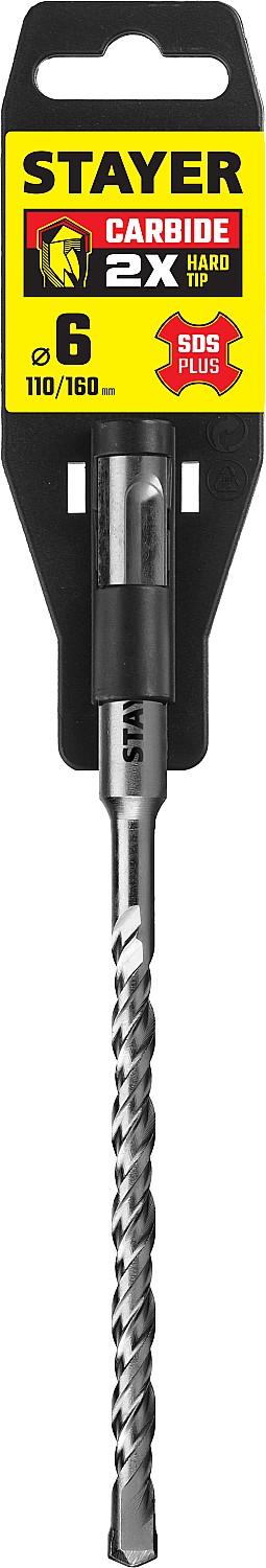 STAYER 6 x 160 мм, бур SDS-plus 2930-160-06_z02 купить по цене 129 ₽ в интернет магазине ТЕХСАД