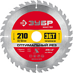 ЗУБР 210 x 32/30 мм, 36Т, диск пильный по дереву Оптимальный рез 36912-210-32-36_z01 купить по цене 950 ₽ в интернет магазине ТЕХСАД