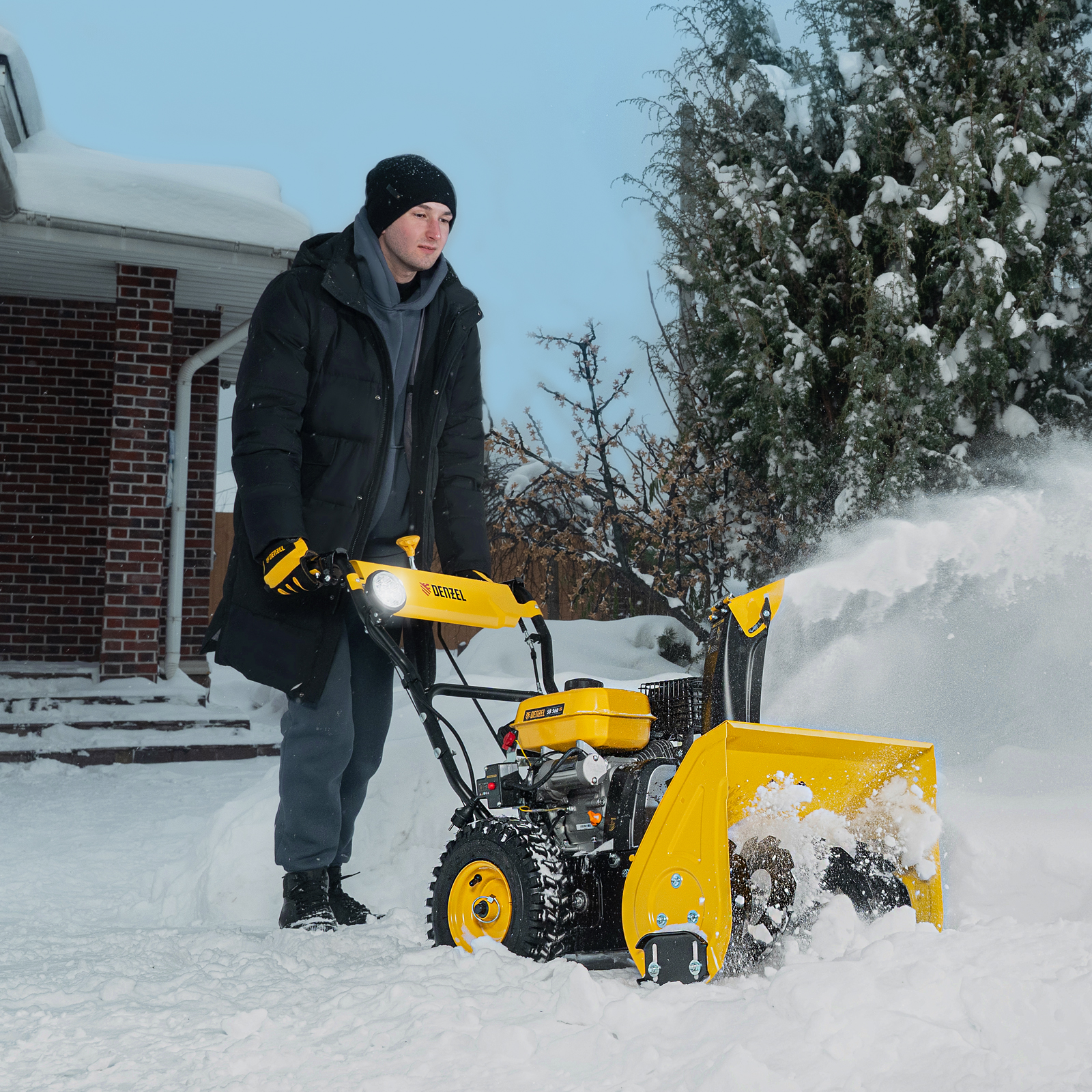 Снегоуборщик бензиновый DENZEL SB 560 LP купить по цене 76&nbsp;000 ₽ в интернет магазине ТЕХСАД