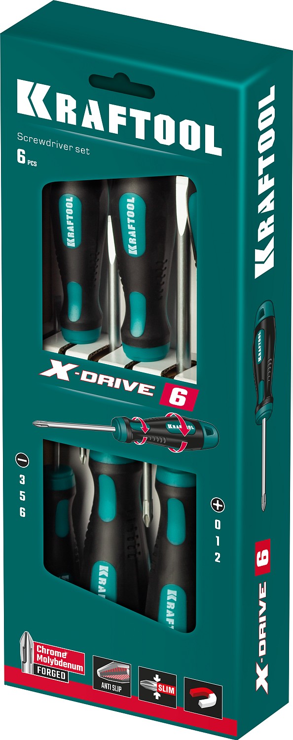 KRAFTOOL 6 шт., Х-Drive-6 набор отверток 250081-H6_z01 KRAFTOOL 6 шт., Х-Drive-6 набор отверток 250081-H6_z01 купить по цене 1 630 ₽ в интернет магазине ТЕХСАД