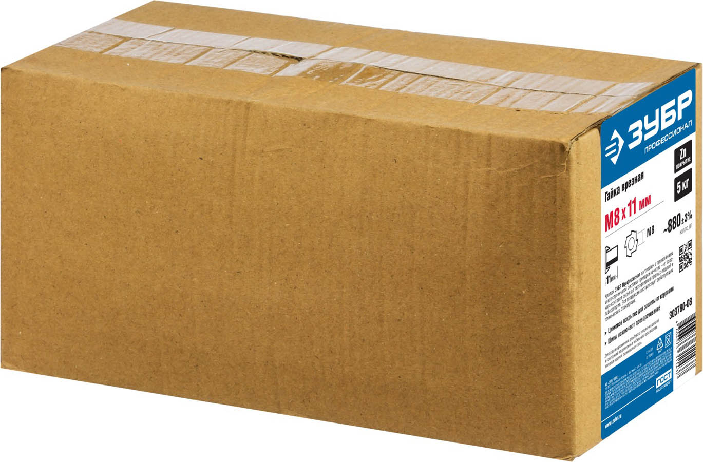 ЗУБР M8x11 мм, 5 кг (880 шт.), оцинкованная, гайка врезная 303780-08 ЗУБР M8x11 мм, 5 кг (880 шт.), оцинкованная, гайка врезная 303780-08 купить по цене 4 070 ₽ в интернет магазине ТЕХСАД