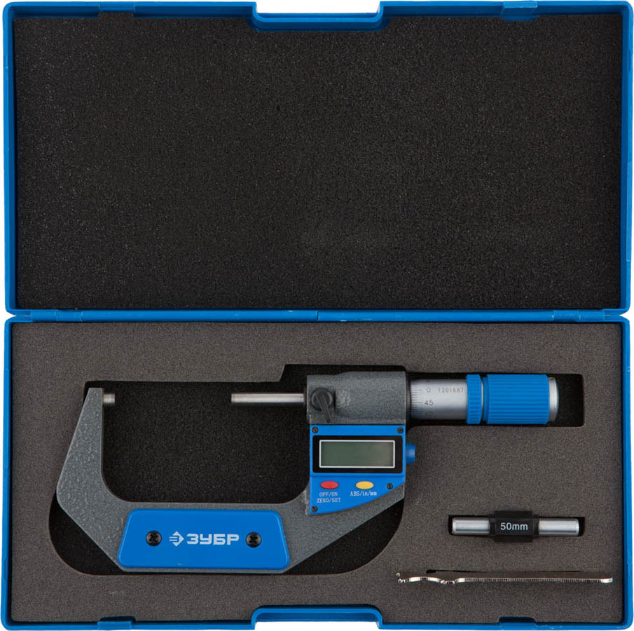 ЗУБР 50-75 мм, микрометр цифровой 34482-75 Эксперт купить по цене 6 093 ₽ в интернет магазине ТЕХСАД