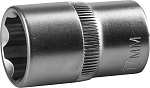 ЗУБР 1/2'', 17 мм, Cr-V сталь, хромированная, торцовая головка 27725-17_z02 купить по цене 167 ₽ в интернет магазине ТЕХСАД