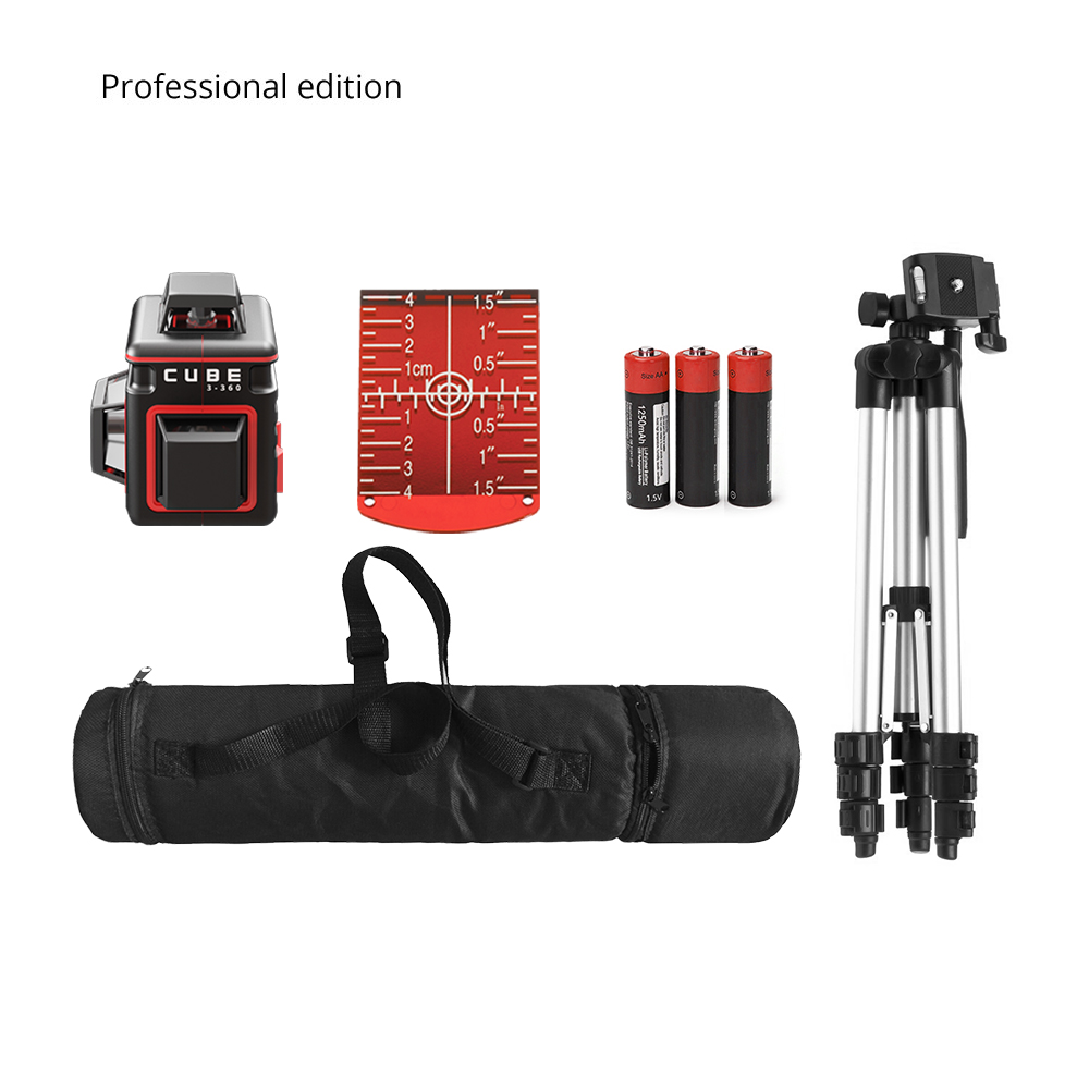 Лазерный уровень ADA CUBE 3-360 PROFESSIONAL EDITION купить по цене 18&nbsp;990 ₽ в интернет магазине ТЕХСАД