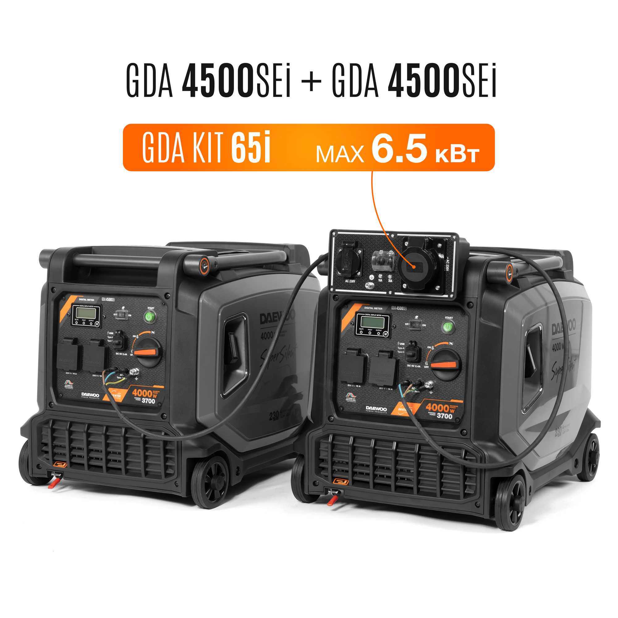 Комплект для параллельного подключения генераторов DAEWOO GDA KIT 65i купить по цене 3 990 ₽ в интернет магазине ТЕХСАД
