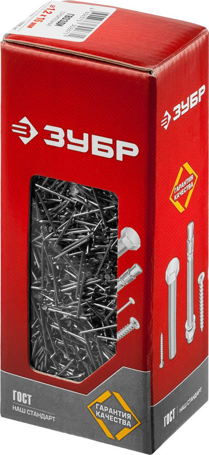 ЗУБР 16 х 1.2 мм, 1 кг, ГОСТ 4028-63, гвозди строительные 305011-12-016 купить по цене 251 ₽ в интернет магазине ТЕХСАД