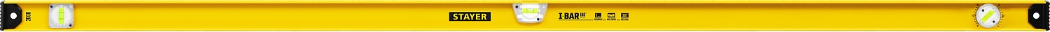 STAYER I-Bar180 2000 мм двутавровый уровень, 3 глазка, линейка, поворотный глазок, 3470-200_z02 купить по цене 1 580 ₽ в интернет магазине ТЕХСАД