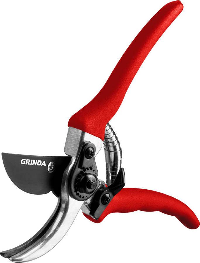GRINDA 210 мм, с алюминиевыми рукоятками, плоскостной секатор 8-423001_z02 купить по цене 610 ₽ в интернет магазине ТЕХСАД
