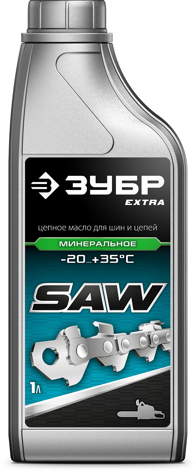 ЗУБР 1 л, цепное минеральное масло для бензо и электропил EXTRA 70620-1 купить по цене 400 ₽ в интернет магазине ТЕХСАД