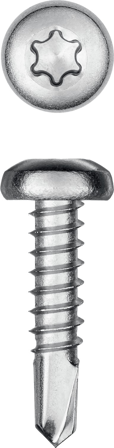 KRAFTOOL 16 х 4.8 мм, 400 шт., нержавеющие саморезы НС-ПК с полукруглой головкой 300931-48-016 купить по цене 3 530 ₽ в интернет магазине ТЕХСАД