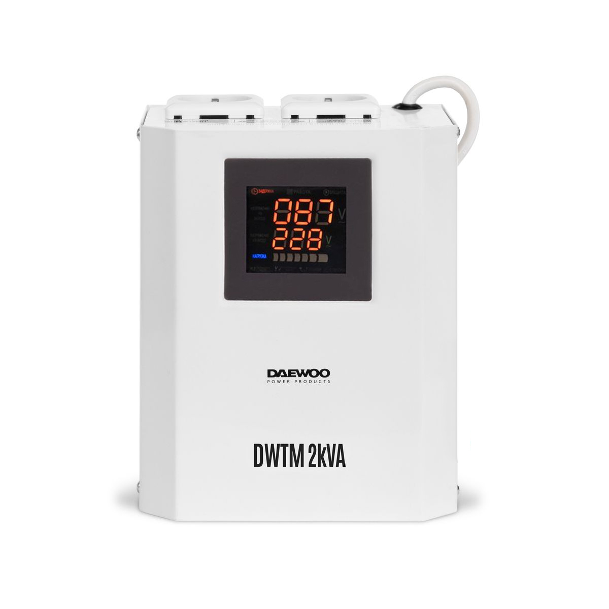 Стабилизатор напряжения DAEWOO DW‑TM2kVA купить по цене 7 990 ₽ в интернет магазине ТЕХСАД