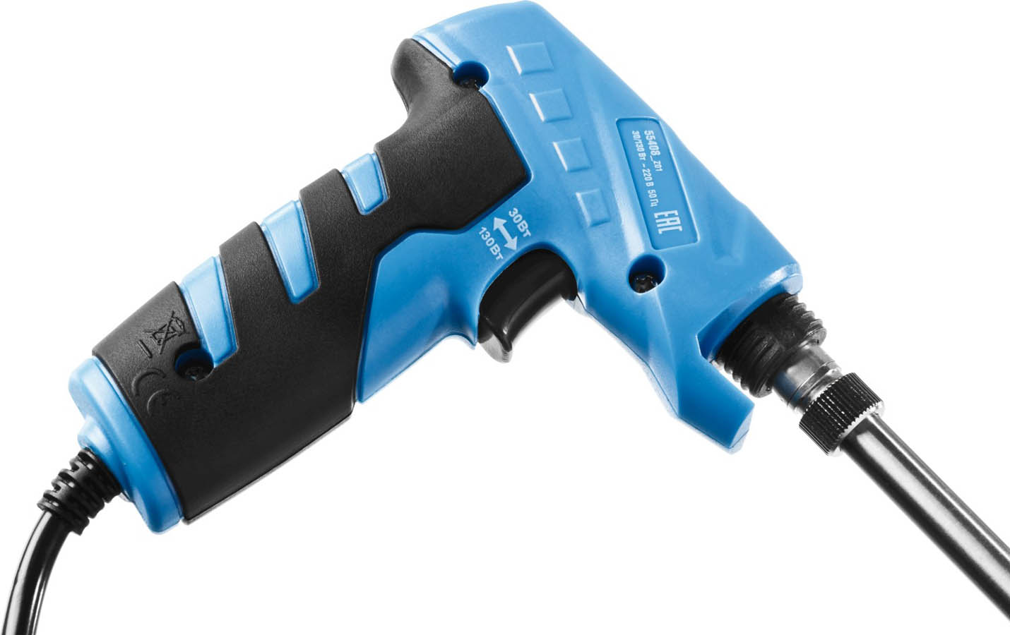 ЗУБР 30/130 Вт, 220 В, конус, электропаяльник пистолетного типа 55408_z01 Профессионал купить по цене 1 250 ₽ в интернет магазине ТЕХСАД