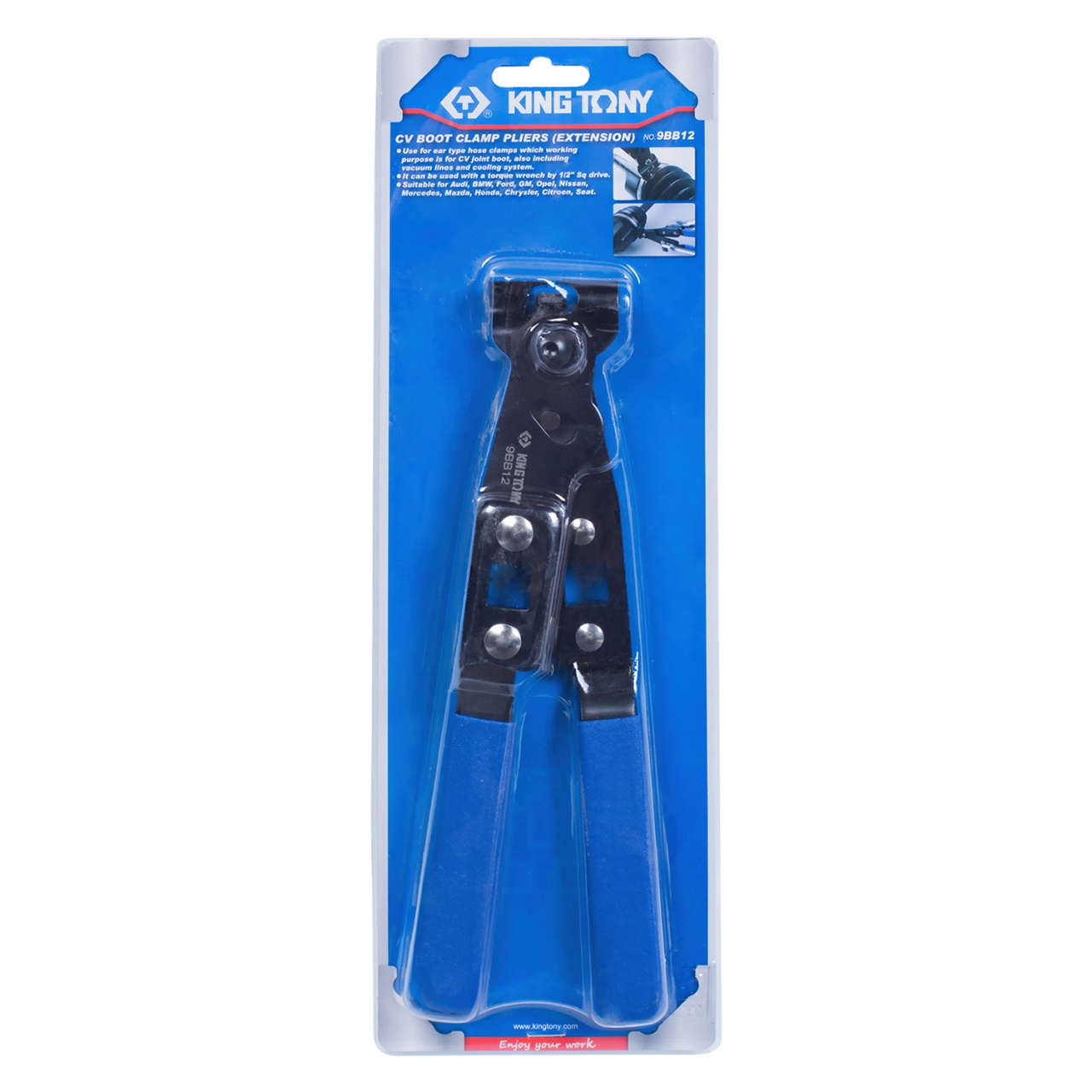 Щипцы для ленточных хомутов системы охлаждения и ШРУС KING TONY 9BB12 купить по цене 3 020 ₽ в интернет магазине ТЕХСАД