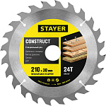 STAYER Ø 210 x 30 мм, 24T, пильный диск по дереву с гвоздями 3683-210-30-24 купить по цене 581 ₽ в интернет магазине ТЕХСАД
