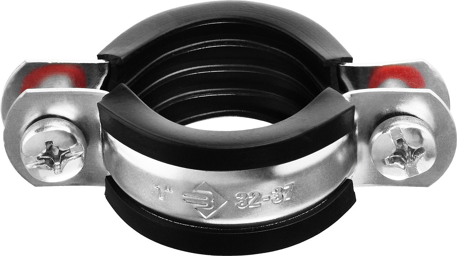 ЗУБР 9 шт., 1'', оцинкованные трубные с гайкой, хомуты 37850-32-37 Мастер купить по цене 440 ₽ в интернет магазине ТЕХСАД