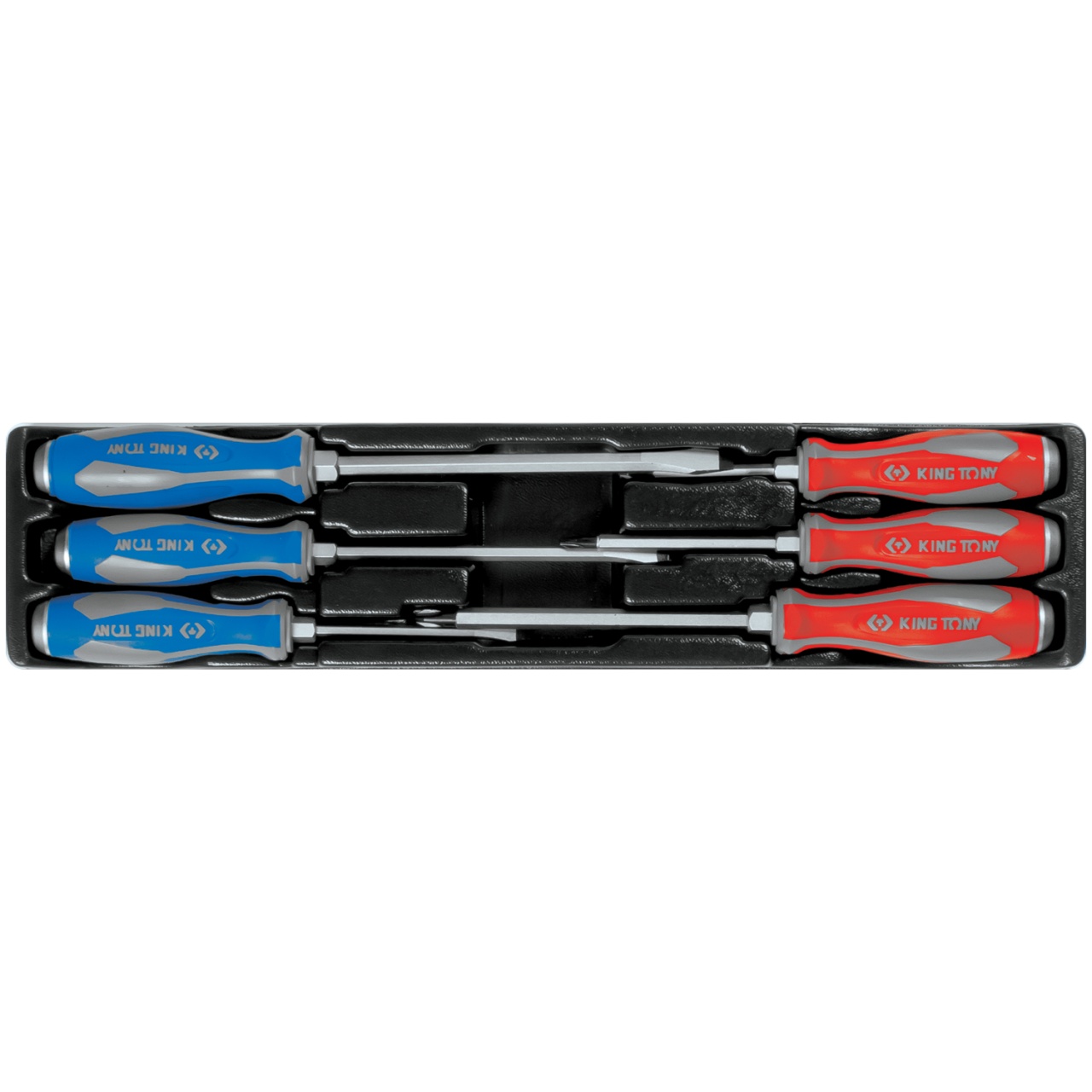 Набор отверток силовых, ложемент, 6 предметов KING TONY 9-30206MR купить по цене 4 410 ₽ в интернет магазине ТЕХСАД