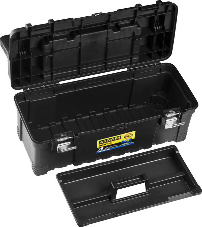 STAYER 656 x 285 x 270 (26''), пластиковый, ящик для инструментов ProWide 38003-26 купить по цене 3 667 ₽ в интернет магазине ТЕХСАД
