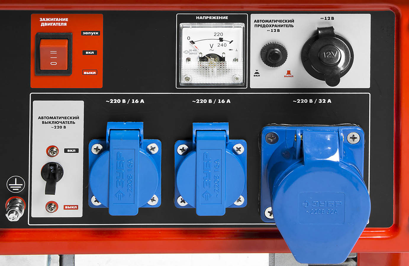 ЗУБР 5/5.5 кВт, однофазный, синхронный, щеточный, генератор бензиновый ЗЭСБ-5500-Э Мастер купить по цене 39 302 ₽ в интернет магазине ТЕХСАД
